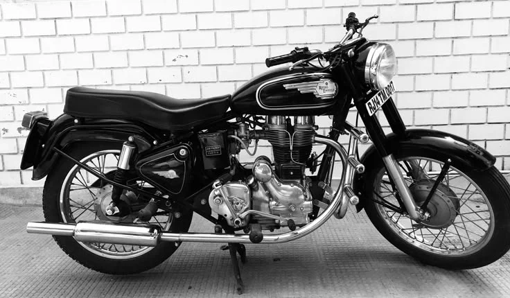 A classic Royal Enfield Bullet